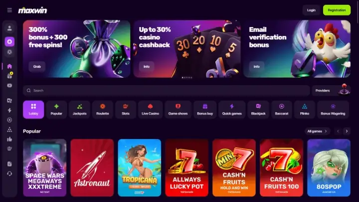 MaxWin como casino online con retiro cripto en Argentina